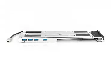 Podstawka przenośna ze zintegrowanym koncentratorem USB-C, 5 portów, na laptop 10