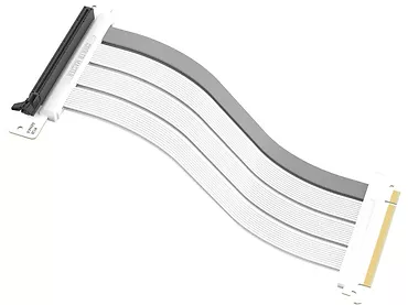 Riser PCI 4.0 x16 na taśmie 30cm Biały