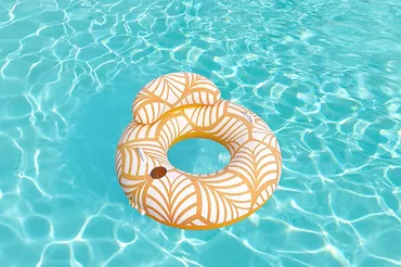 Koło do pływania z oparciem 1,18m pomarańczowe
