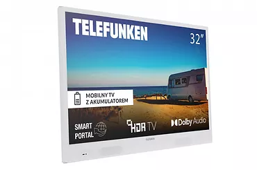 Telewizor 32 cale LED 32HGP7450W, wbudowany akumulator