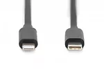 Kabel USB 2.0 spiralny USB C/Lightning, PD 20W, MFI, max. 1m Czarny