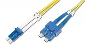 Patchcord światłowodowy FO LC-SC SM 9/125 duplex LSOH 1m