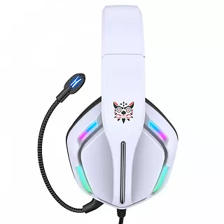 Słuchawki gamingowe X27 RGB białe (przewodowe)