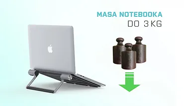 Zestaw stacja dokująca + podstawka Metal Cooling Pad for notebooks (up-to 15.6) with USB-C  Docking Station (Power Delivery 100 W)