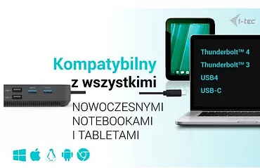 Stacja dokująca USB-C HDMI Dual DP Docking Station Power Delivery 100 W