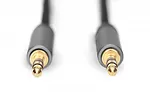 Kabel połączeniowy audio MiniJack Stereo Typ 3.5mm/3.5mm M/M nylon 1,8m