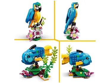 Klocki Creator 31136 Egzotyczna papuga 3w1