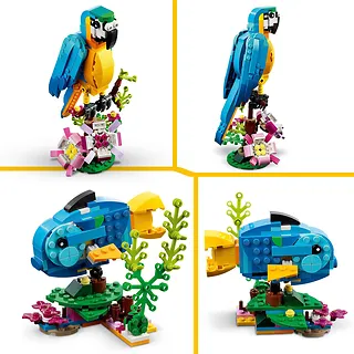 Klocki Creator 31136 Egzotyczna papuga 3w1
