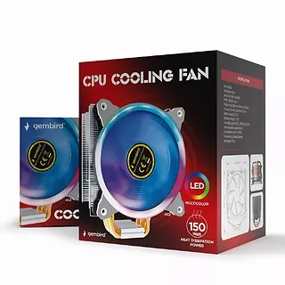 Chłodzenie CPU Huracan 12cm 150W 4-pin multicolor LED