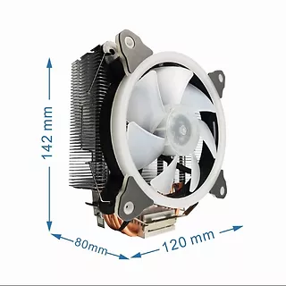 Chłodzenie CPU Huracan 12cm 150W 4-pin multicolor LED