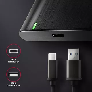 EE25-A6C Bezśrubowa aluminiowa obudowa zewnętrzna USB-C 3.2 Gen 1 - SATA 6G dla 2.5