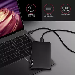 EE25-SL Obudowa zewnętrzna plastikowa, bezśrubowa, USB-C 3.2 GEN 1 SATA 6G 2.5