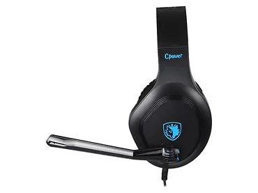 Słuchawki gamingowe Sades Cpower czarno-niebieskie