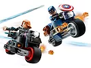 LEGO Super Heroes 76260 Motocykle Czarnej Wdowy i Kapitana Ameryki