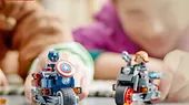 LEGO Super Heroes 76260 Motocykle Czarnej Wdowy i Kapitana Ameryki