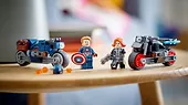 LEGO Super Heroes 76260 Motocykle Czarnej Wdowy i Kapitana Ameryki