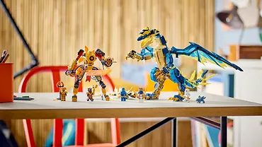 LEGO Ninjago 71796 Smok żywiołu kontra mech cesarzowej