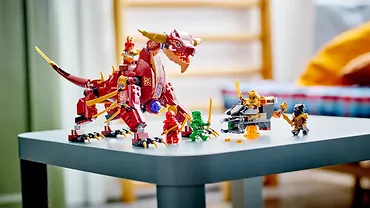 LEGO Ninjago 71793 Lawowy smok zmieniający się w falę ognia