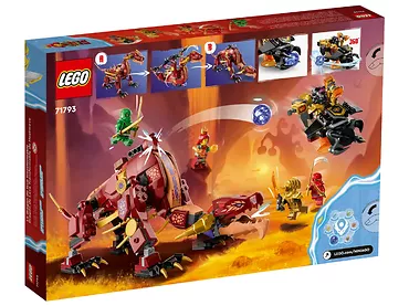 LEGO Ninjago 71793 Lawowy smok zmieniający się w falę ognia