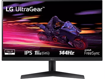 Monitor 23,8” LG 24GN60R-B | IPS | 1920x1080 (FullHD) | 144Hz | 1ms | HDR10 | AMD FreeSync Premium