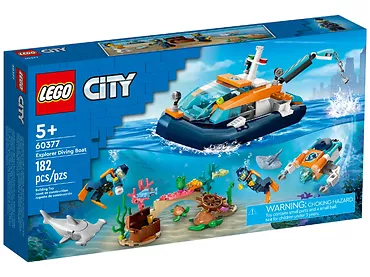 LEGO City 60377 Łódź do nurkowania badacza