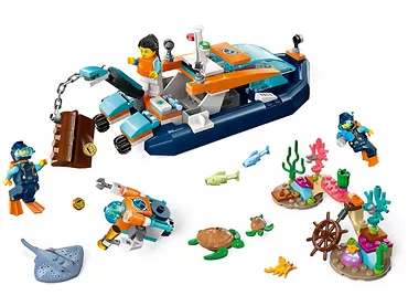 LEGO City 60377 Łódź do nurkowania badacza