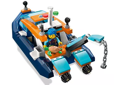 LEGO City 60377 Łódź do nurkowania badacza