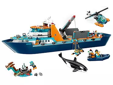 LEGO City 60368 Łódź badacza Arktyki