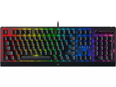 Klawiatura gamingowa Razer Blackwidow V3 Green Switch RGB czarna (mechaniczna)