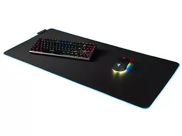 Podkładka gamingowa pod mysz i klawiaturę Modecom Volcano Aira RGB 900x400