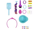 Mattel Barbie Barbie Głowa do stylizacji Neonowa tęcza Brązowe włosy