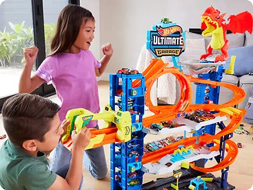 Mattel Hot Wheels City Mega Garaż Atak smoka Zestaw