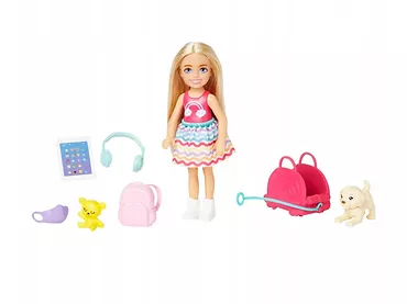 Mattel Lalka Barbie Chelsea w podróży