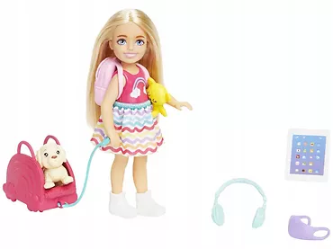 Mattel Lalka Barbie Chelsea w podróży