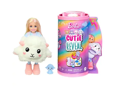 Barbie Cutie Reveal - Lalka Chelsea Owieczka + zwierzątko HKR18