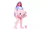 Barbie Cutie Reveal - Lalka Barbie Różowy miś + zwierzątko HKR04