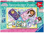 Ravensburger 05709 Puzzle 2x12 elementów Koci Domek Gabi