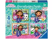 Ravensburger 3143 Puzzle dla dzieci 4w1 Koci Domek Gabi