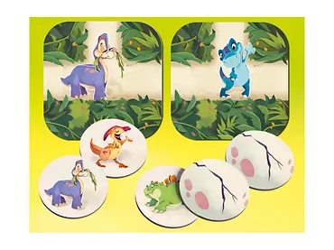 Ravensburger - Labirynt Junior Dino Rodzinna gra planszowa 223626