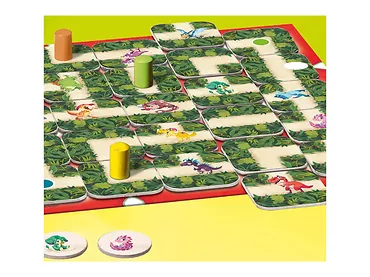 Ravensburger - Labirynt Junior Dino Rodzinna gra planszowa 223626