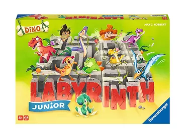 Ravensburger - Labirynt Junior Dino Rodzinna gra planszowa 223626