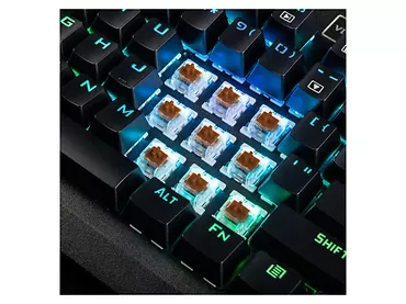 Klawiatura mechaniczna MODECOM Volcano Hammer RGB (Brązowy przełącznik Outemu)  NIEMIECKI UKŁAD