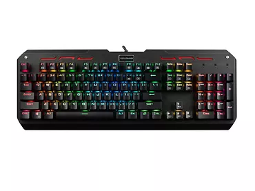 Klawiatura mechaniczna MODECOM Volcano Hammer RGB (Brązowy przełącznik Outemu)  NIEMIECKI UKŁAD