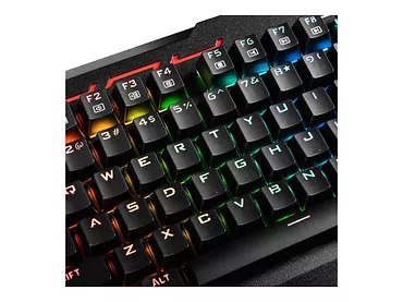 Klawiatura mechaniczna MODECOM Volcano Hammer RGB (Brązowy przełącznik Outemu)  NIEMIECKI UKŁAD
