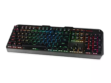 Klawiatura mechaniczna MODECOM Volcano Hammer RGB (Brązowy przełącznik Outemu)  NIEMIECKI UKŁAD