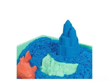 Kinetic Sand - Piasek kinetyczny Piaskownica z niebieskim piaskiem