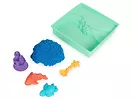 Kinetic Sand - Piasek kinetyczny Piaskownica z niebieskim piaskiem