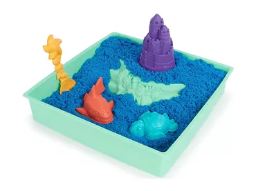 Kinetic Sand - Piasek kinetyczny Piaskownica z niebieskim piaskiem