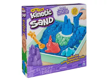 Kinetic Sand - Piasek kinetyczny Piaskownica z niebieskim piaskiem