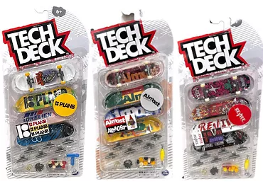 Tech Deck 6028815 Zestaw - 4-pak deskorolek Fingerboard MIX
